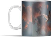 Mok - Meeuw - Zon - Wolken - 350 ml - Beker