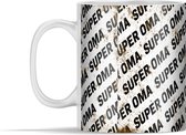 Mok - Mok Oma - Super Oma - Vintage - 350 ml - Beker