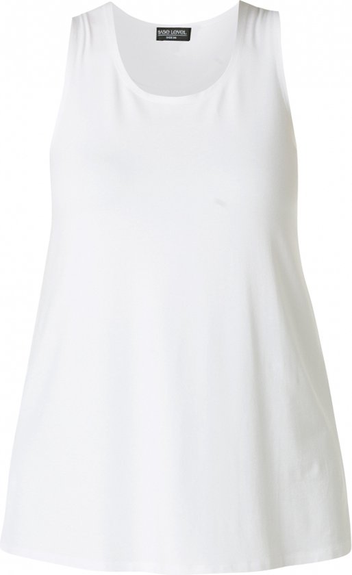 BASE LEVEL CURVY Abbigail Top - White - maat 1(48)