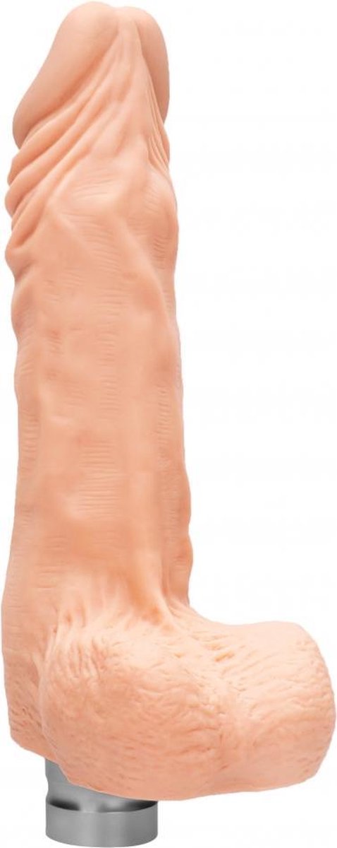 Realrock 9-23 cm Vibrating Dildo With Balls - Flesh