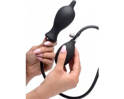 Dark Inflator Silicone Inflatable Plug - Black