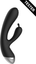 Promotion Materials,Shots - ElectroShock | E-Stimulation Rabbit Vibrator - Black - Tester ELC001BLKTEST  Black