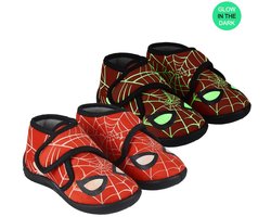 Marvel Spider-Man glow in the dark sloffen voor kinderen - rood
