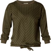 IVY BEAU Perla Trui - Dark Olive - maat 42