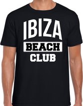 Ibiza beach club zomer t-shirt voor heren - zwart - beach party / vakantie outfit / kleding / strand feest shirt L