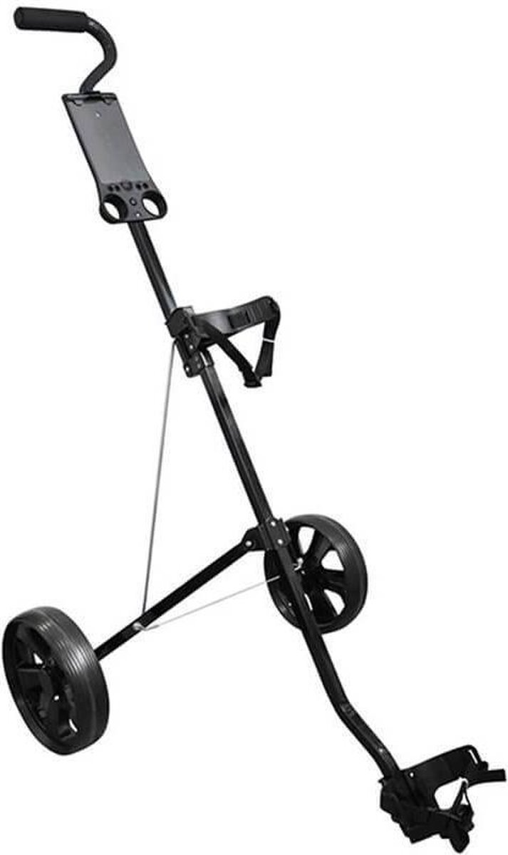 FastFold Basic Aluminium 2-wiels Golftrolley - Zwart van FastFold — afbeelding 3