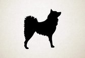 Finse Spitz - Silhouette hond - S - 49x45cm - Zwart - wanddecoratie