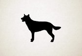 Chinook - Silhouette hond - XS - 21x29cm - Zwart - wanddecoratie