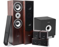Fenton 5.1 home cinema surround walnoot speakerset 1300W met 8 subwoofer