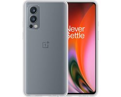 Hoesje - Geschikt voor OnePlus Nord 2 - Sterk & Shockproof - Siliconen Case - Hoes Cover - Telefoonhoes - Transparant