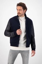 Goosecraft Jas Gc Woodstock Bomber 102152009 Wool With Leather Midnight Mannen Maat - XL