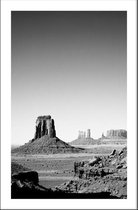 Walljar - Monument Valley Arizona - Muurdecoratie - Canvas schilderij