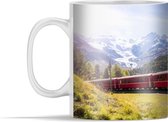 Mok - Een rode trein in de bergen - 350 ml - Beker