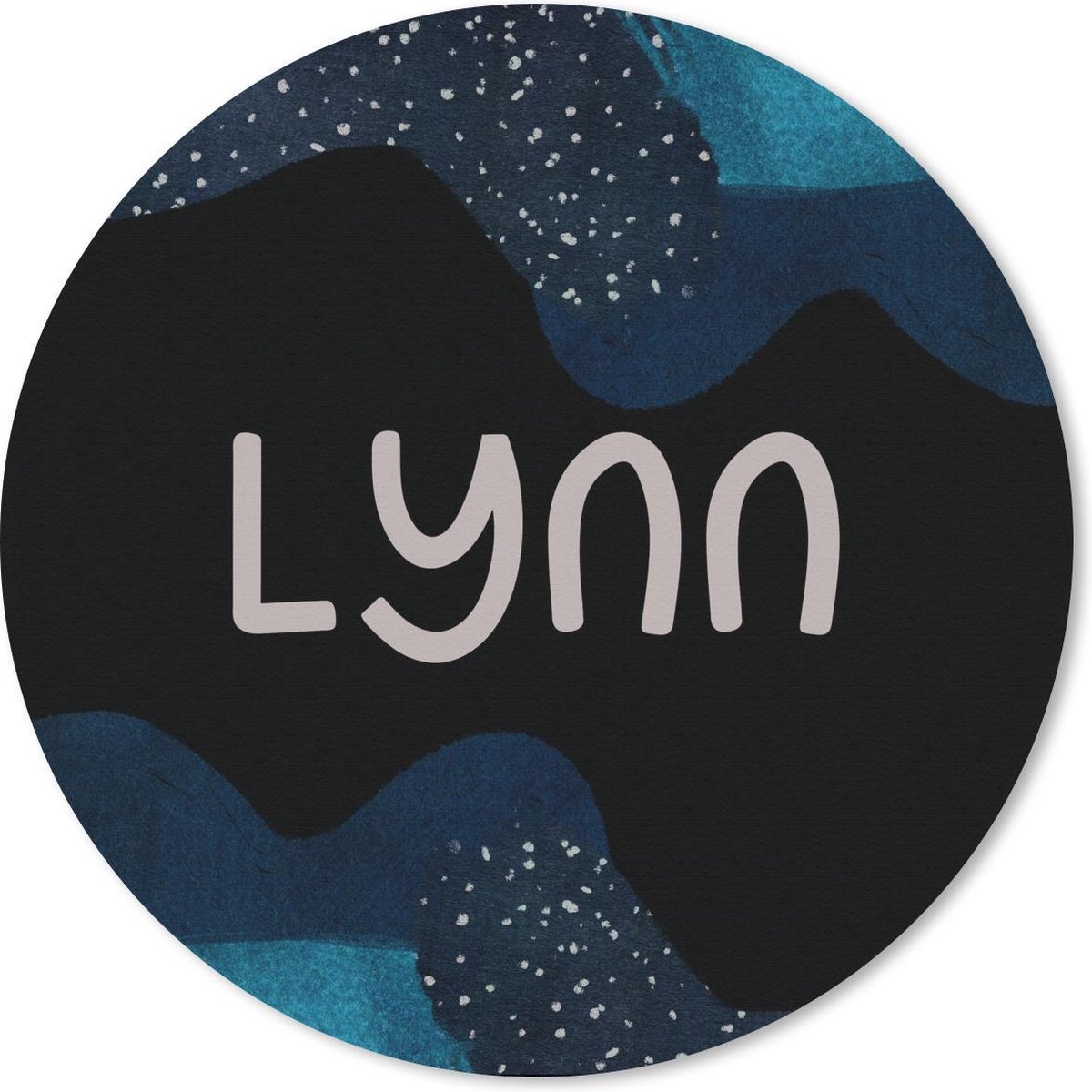 Muismat rond 40x40 cm - Mousepad Lynn - Pastel - Meisje - Ronde muismatten