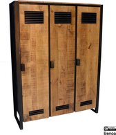Kast | luna | mangohout | naturel | 120 x 40 x 160(h) cm