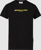 Ballin Amsterdam -  Jongens Regular Fit   T-shirt  - Zwart - Maat 176