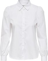 Onlbetty  Puff Ls Slim Dnm Shirt 15213544 White