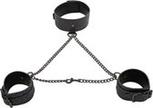 Leren halsband & lijn Set Sex & Mischief