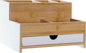 Multi-Functionele Organiser DKD Home Decor Bureau Bamboe (23.5 x 18 x 15 cm)