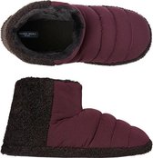 Pantoffels heren dark red | boot slippers extra zacht