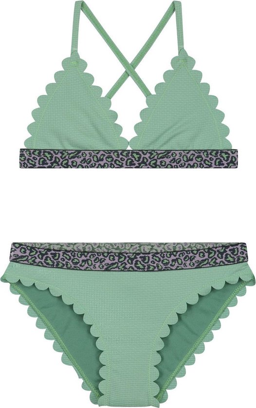 Shiwi Triangel bikini set scallope triangle bikini - dusty pistache green - 128