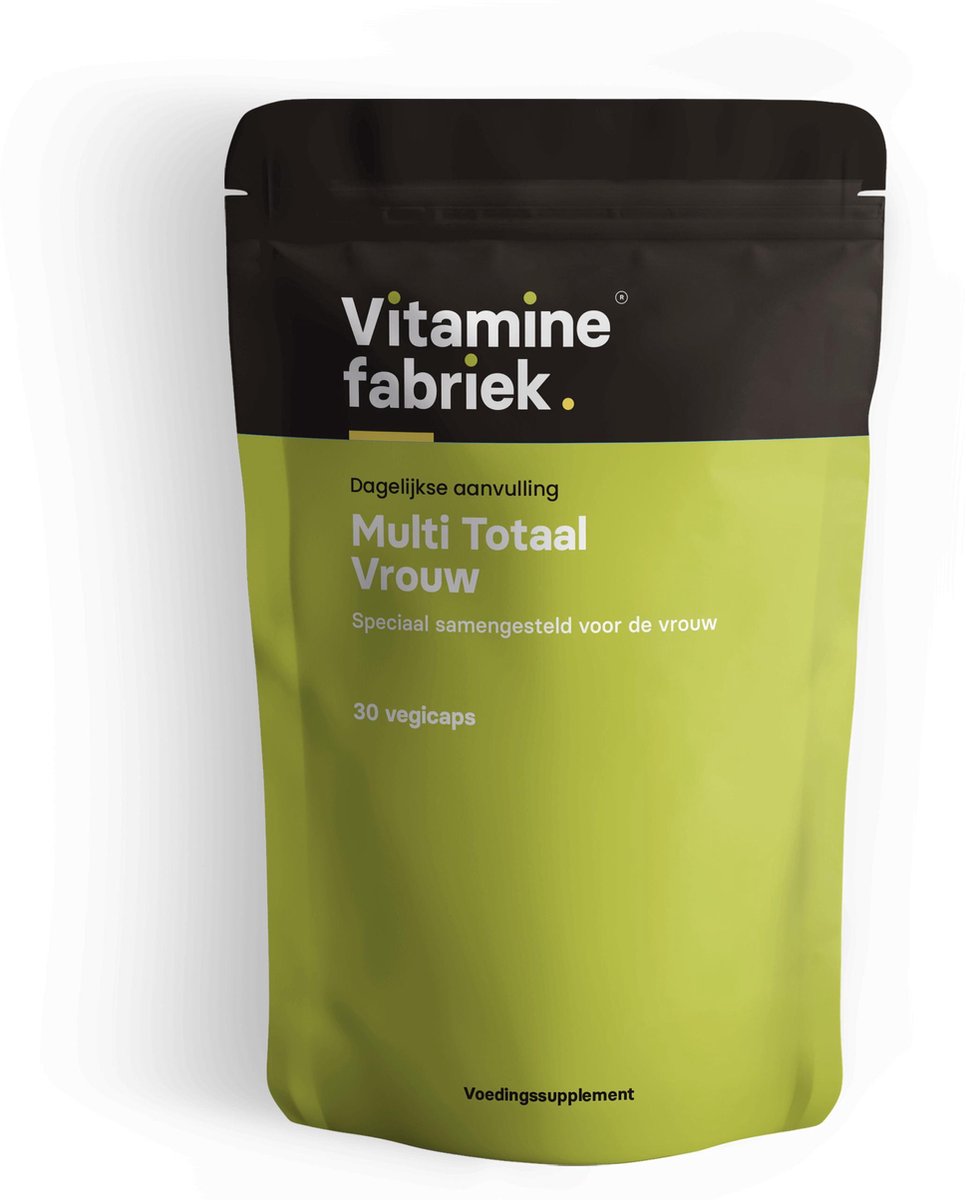 Vitaminefabriek - Multi Totaal Vrouw - 30 vegicaps - Vitaminen - vegan - voedingssupplement