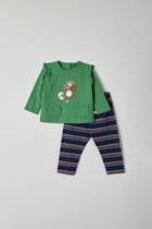 Woody Meisjes pyjama groen - maat 3 mnd