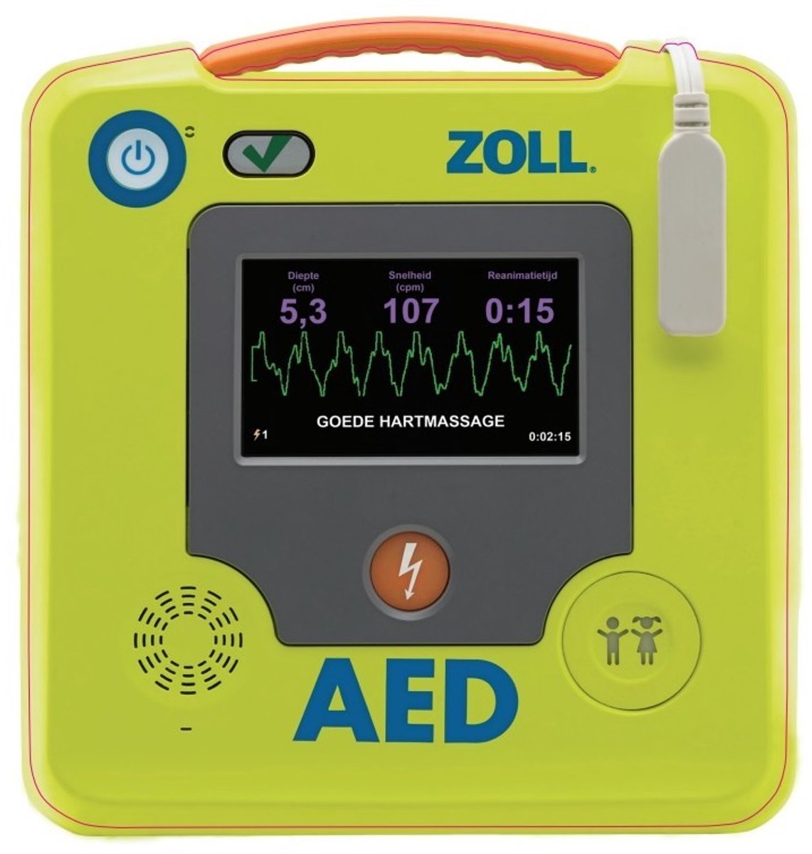 Zoll AED 3 - Semi Automatisch - Kindknop - Groot LCD scherm