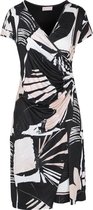 Cassis - Female - Jurk met grafische bladprint  -