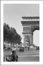 Walljar - Arc de Triomphe '36 - Muurdecoratie - Poster met lijst