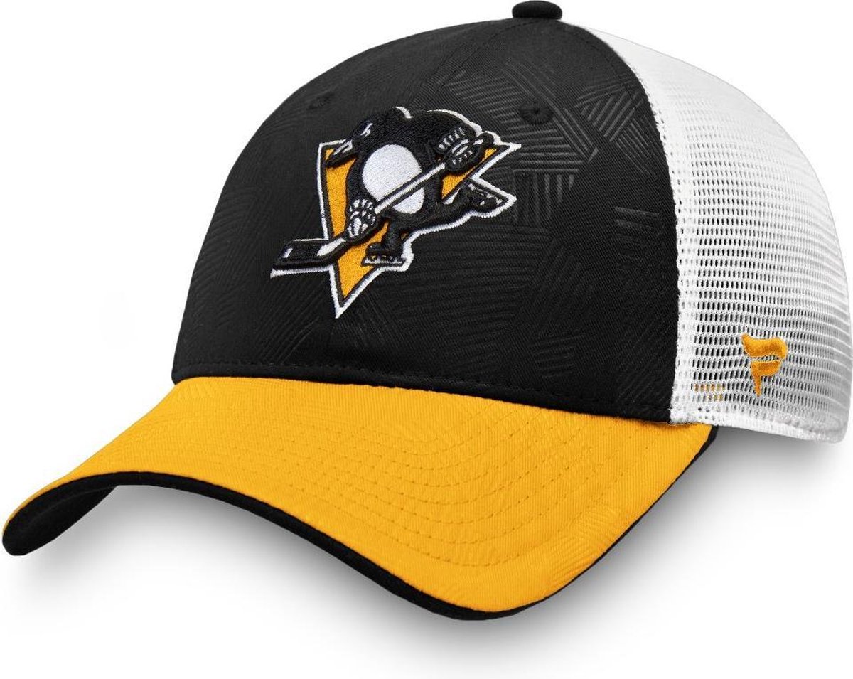 Fanatics Trucker Adjustable Cap Pittsburgh Penguins Zwart Os