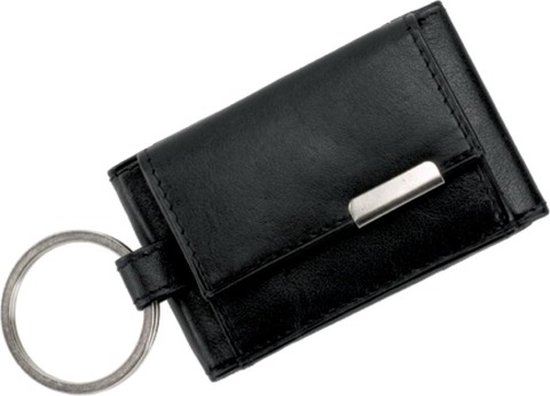 Pia Ries - Kleine portemonnee met sleutel hanger 459-1 Leer - Zwart - Pia Ries Nederland