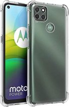 Hoesje Geschikt voor: Motorola Moto G9 Power - Anti Shock Silicone Bumper - Transparant
