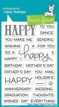 Happy Happy Happy Clear Stamps (LF1334)