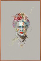 JUNIQE - Poster met kunststof lijst Frida 3 -40x60 /Kleurrijk