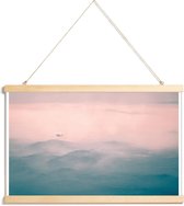 JUNIQE - Posterhanger Lassen Nationaal Park USA - foto -20x30 /Roze &