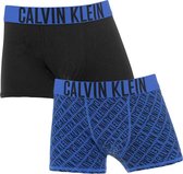 Calvin Klein jongens all over logo 2P blauw - 140/152