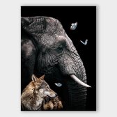 Poster Elephant ² - Plexiglas - Meerdere Afmetingen & Prijzen | Wanddecoratie - Interieur - Art - Wonen - Schilderij - Kunst