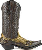 Mayura Boots 1935P Bruin/ Camel - Spitse Cowboy Western Laarzen Schuine Hak Rechte Schacht Treklussen Goodyear Welted Maat EU 39