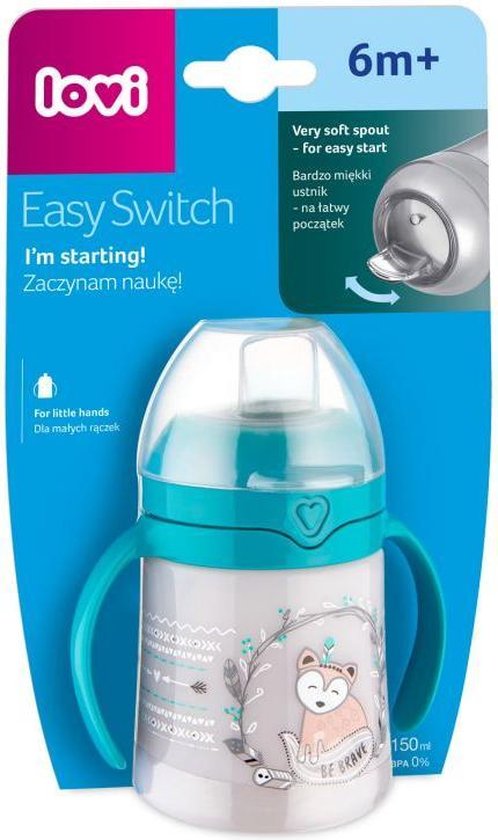 Babyflesje - LOVI Indian Summer Easy Switch trainingsbeker 6+ m, 150 ml 150 ml