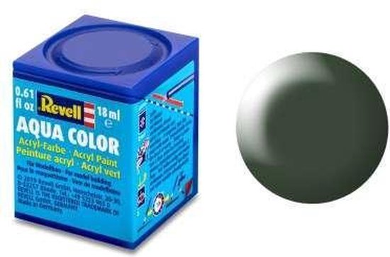 Revell Aqua #363 Dark Green - Satin - RAL6020 - Acryl - 18ml Verf potje