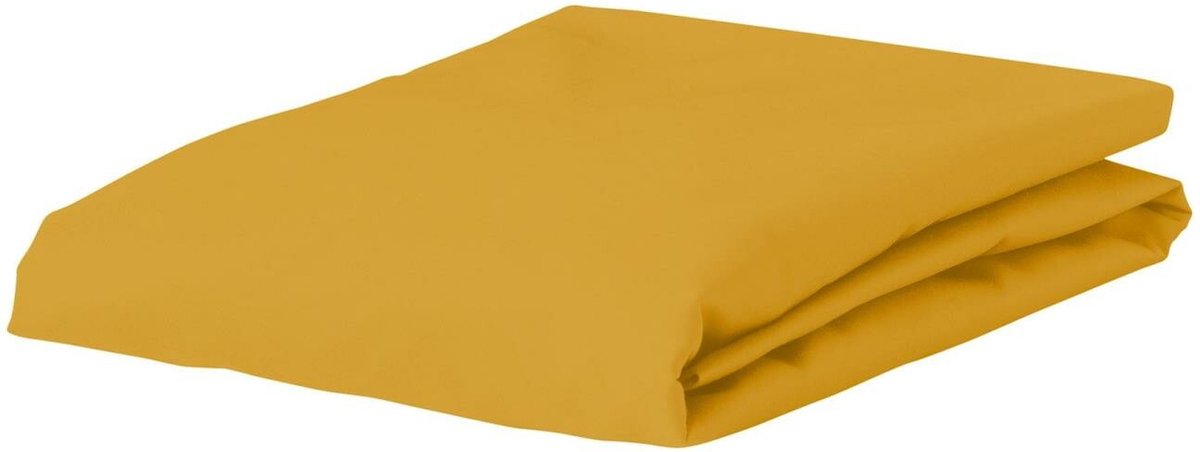 ESSENZA Satin Hoeslaken Mosterdgeel - 140x200