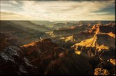 Walljar - Grand Canyon Valley - Muurdecoratie - Canvas schilderij