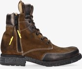 Yellow cab | Utah 33-c men dark taupe mid lace up boot zipper - black sole | Maat: 42