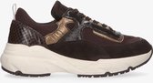 Tango | Kaylee 1-b dk brown multi sneaker - bone white sole | Maat: 38