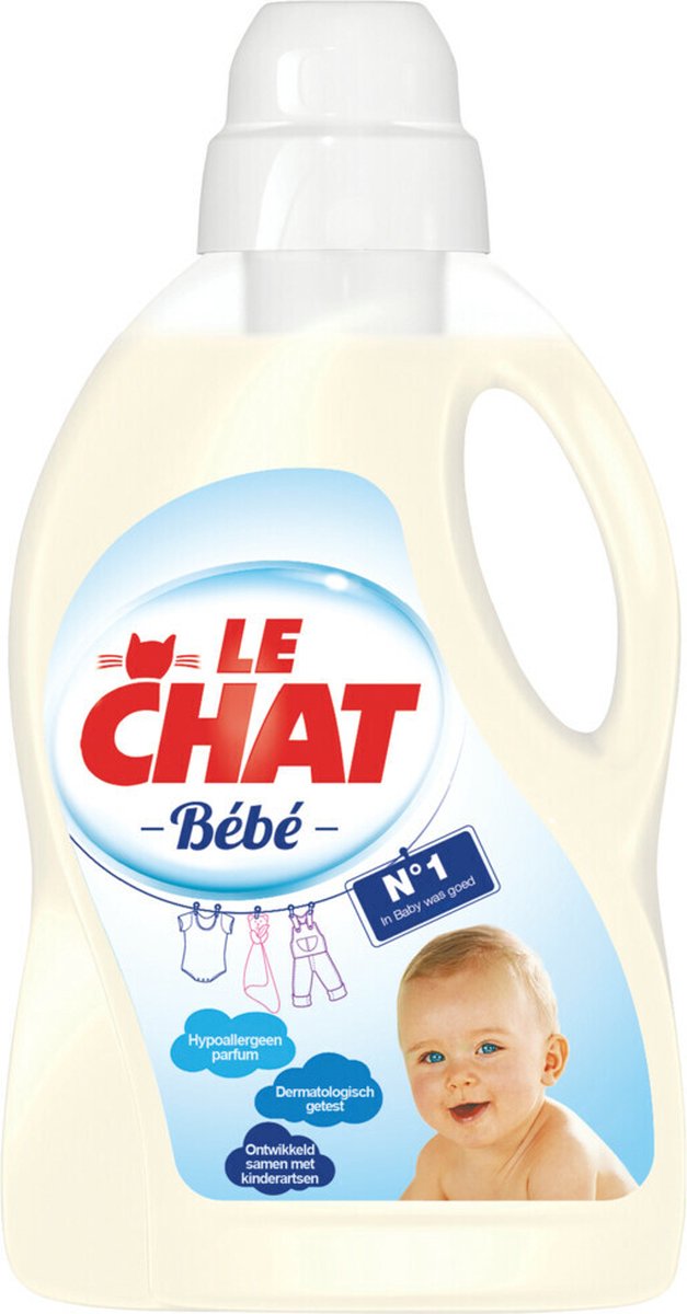 Goedkoopste Le Chat Baby Gel - Vloeibaar Wasmiddel - 30 wasbeurten