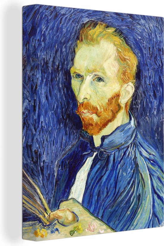 Toile Peinture Autoportrait - Vincent van Gogh - 30x40 cm - Décoration murale