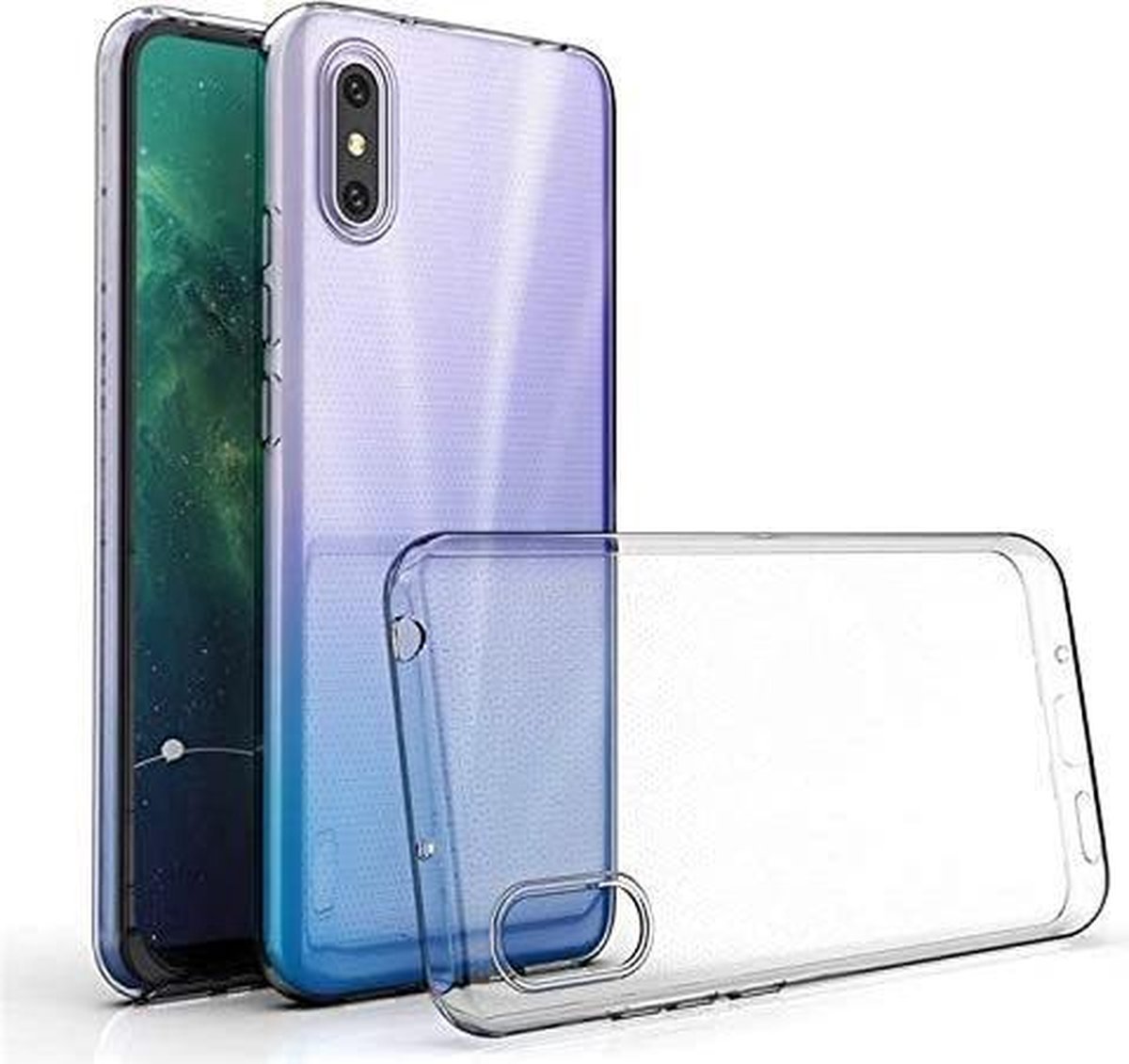 Hoesje Geschikt voor: Xiaomi Redmi 9A / Xiaomi Redmi 9AT - Silicone - Transparant