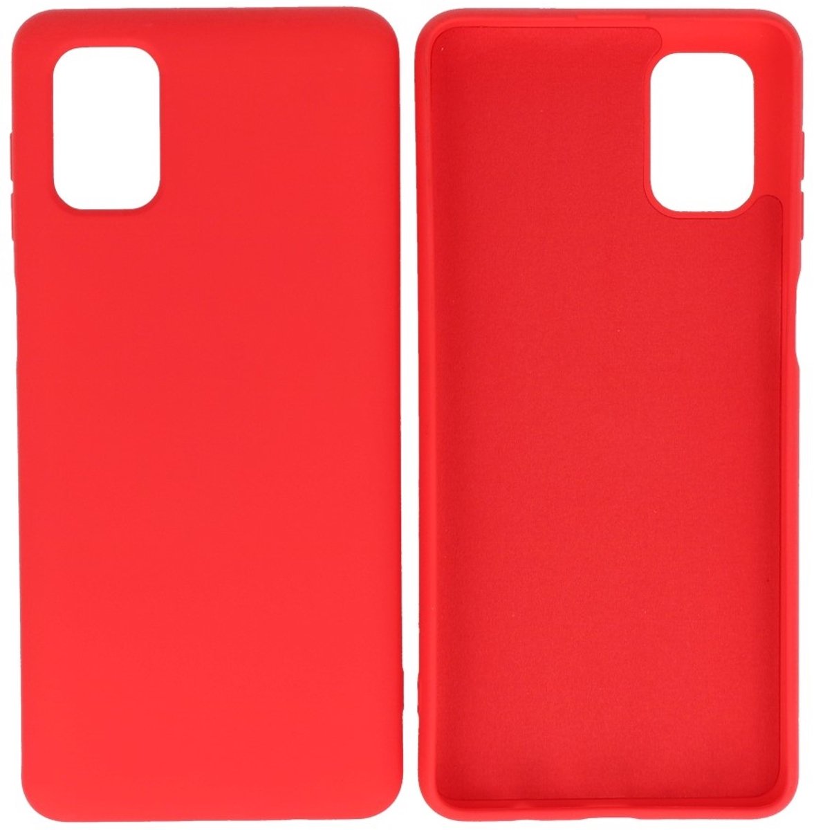 Hoesje Geschikt voor de Samsung Galaxy M51 - Fashion Color Backcover Telefoonhoesje - Rood