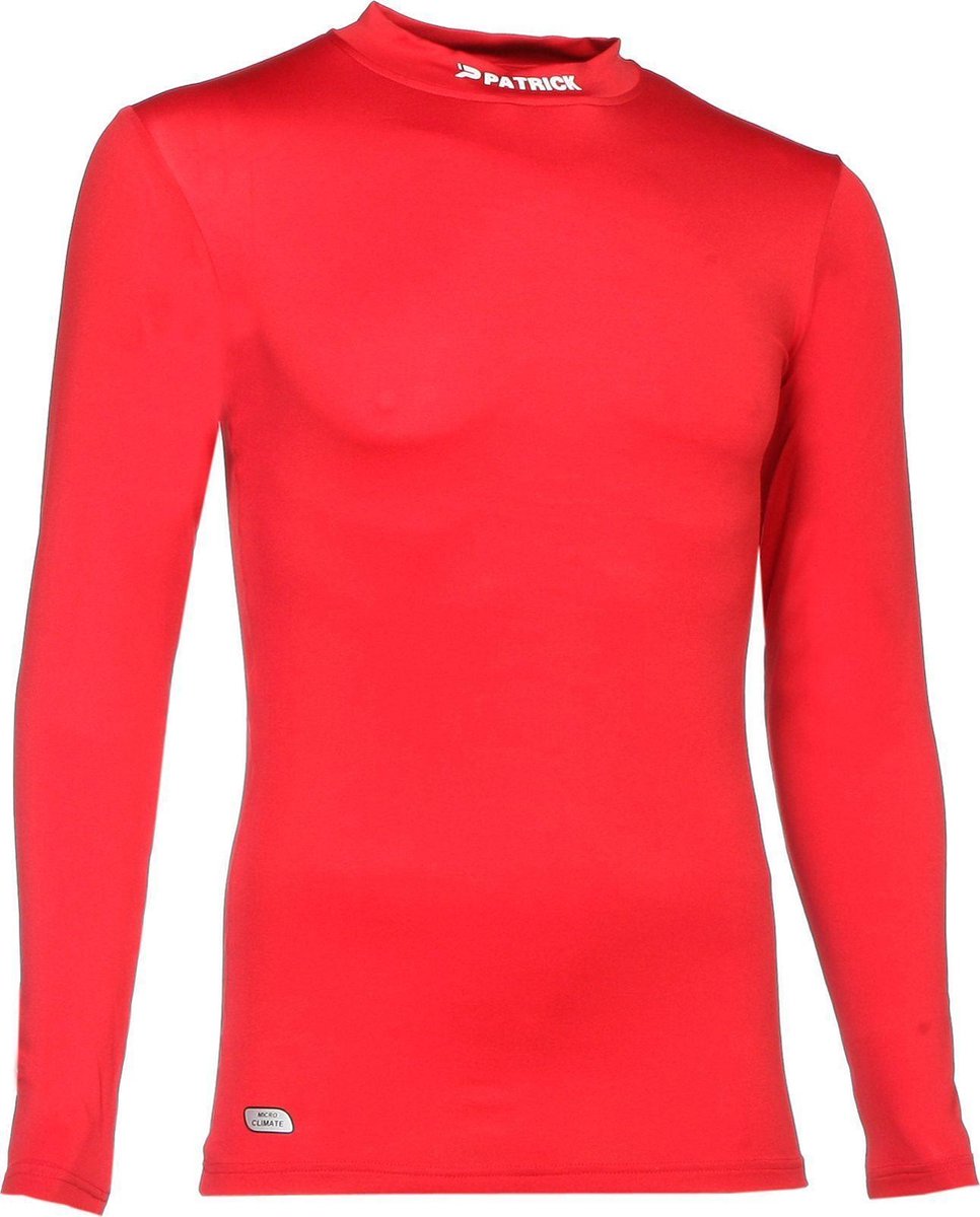 Patrick Skin Shirt Opstaande Kraag Kinderen - Rood | Maat: 7/8